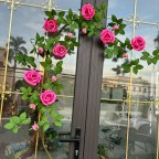 Dây hoa hồng leo giả KT 150cm_ dây hồng